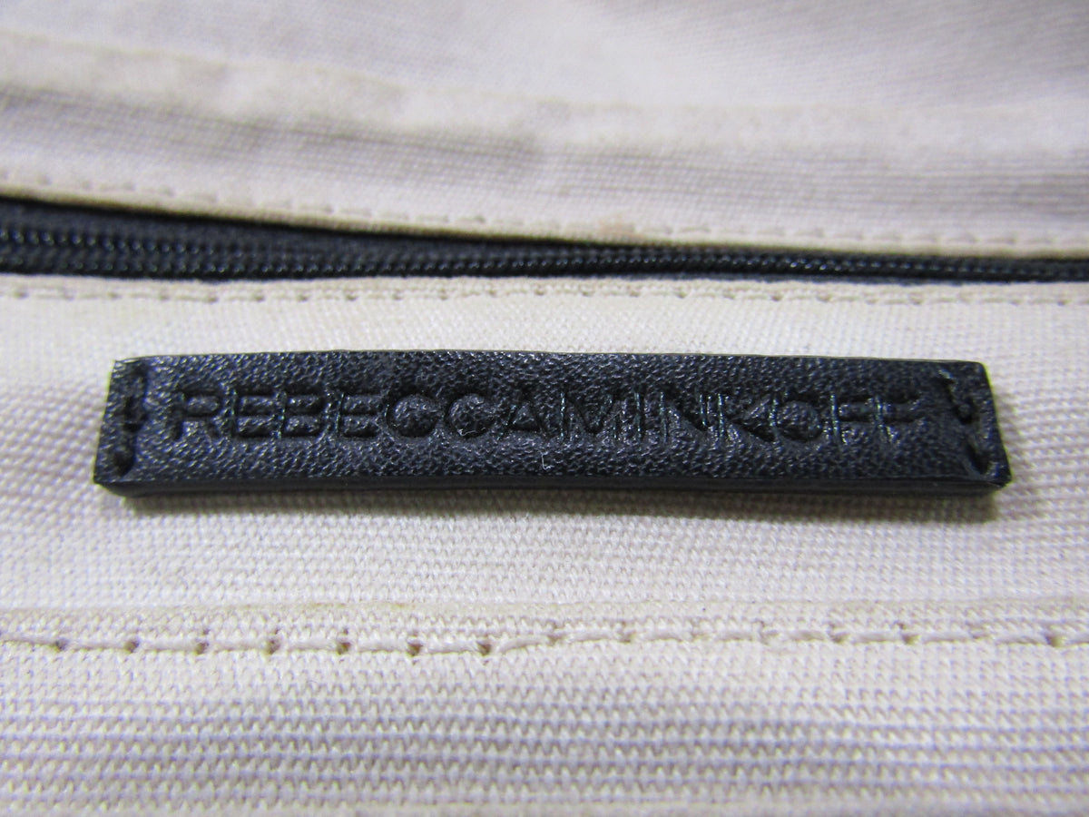 Rebecca Minkoff Bree Women's Off White Leather Mesh Fanny Belt Bag