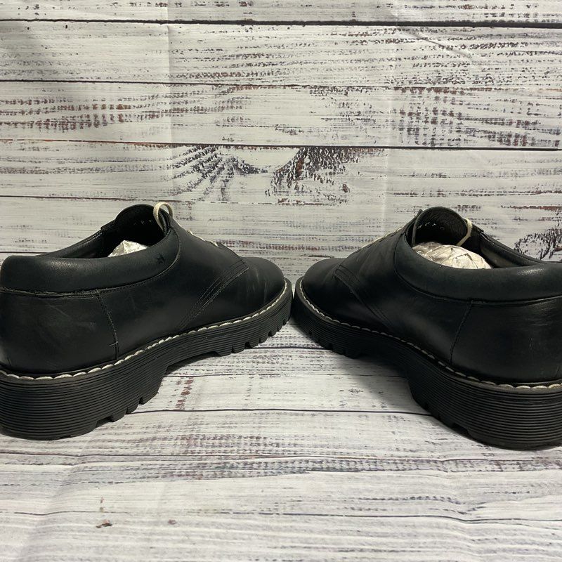 Sandro Black Leather Derby Ankle Boot Men's 8/Women's 9.5