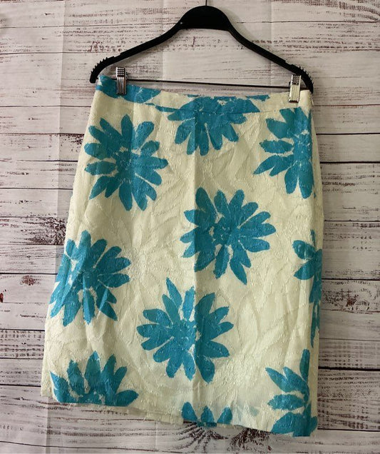 Women's Milly Blue & White Print Skirt Size 10