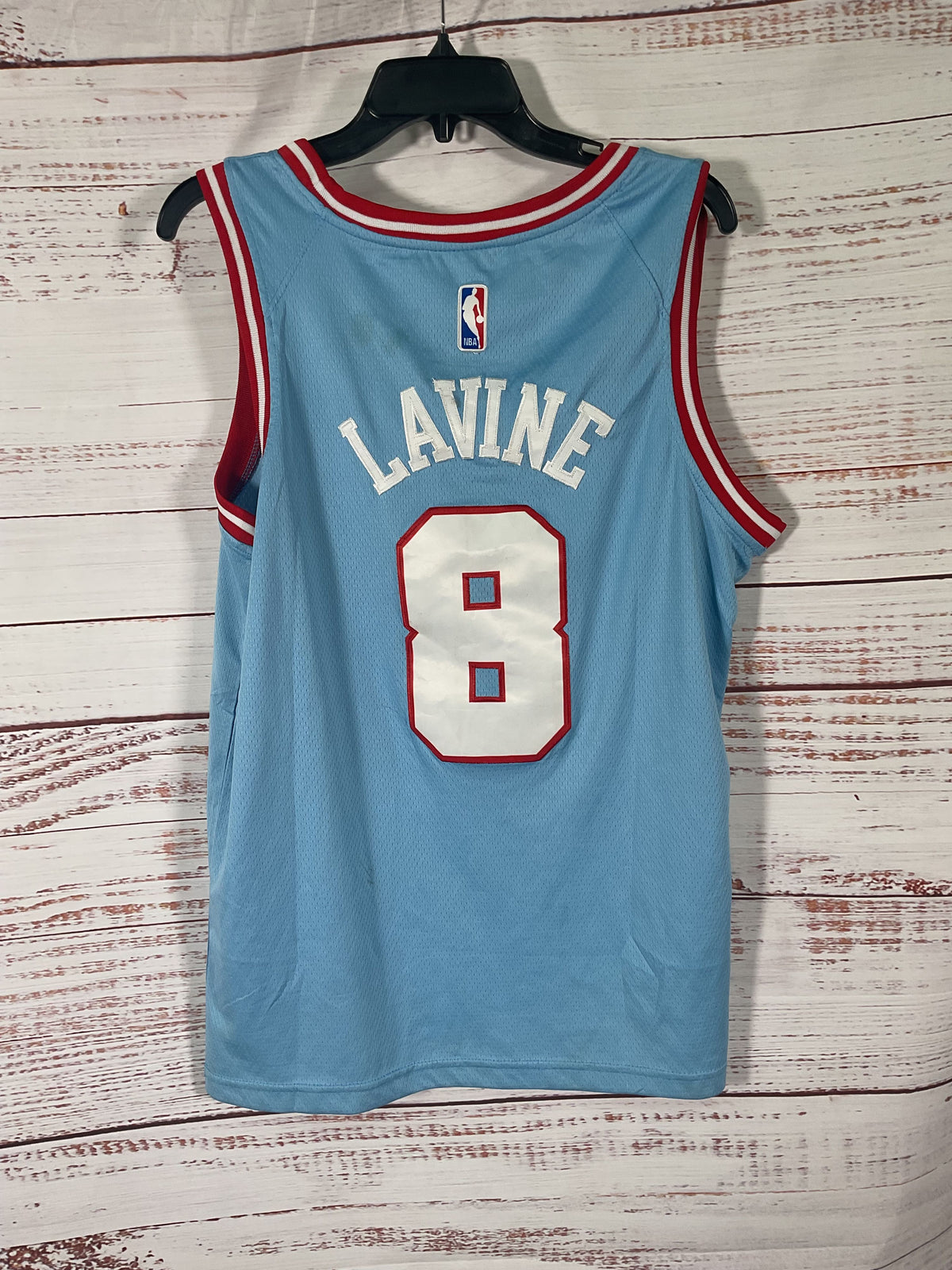Nike Blue Chicago Bulls Zach Levine 8 Jersey - Size 48