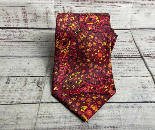 Ermenegildo Zegna Silk Tie OS Red