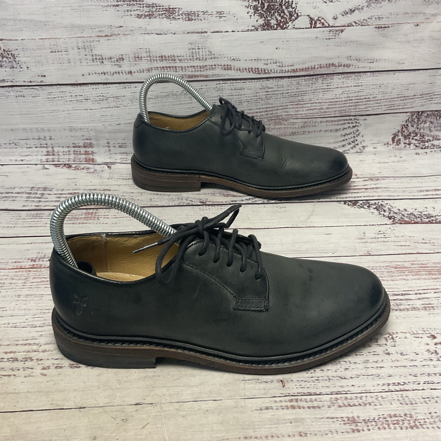 The Frye Co By John Frye Slate Grey Leather Derby Dress Shoe Women Size 11
