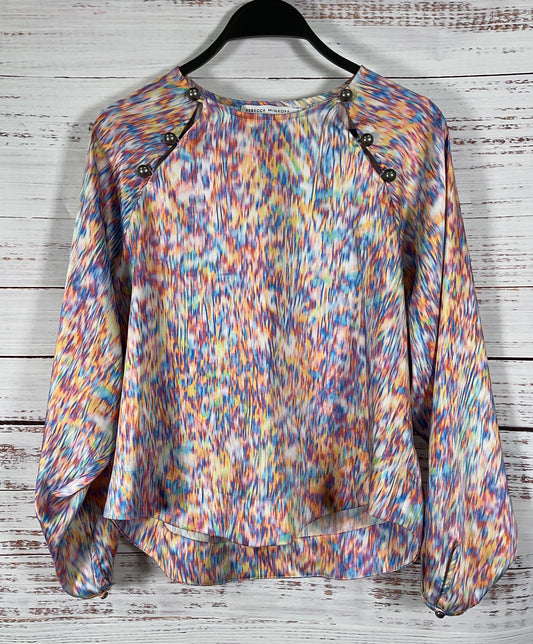Rebecca Minkoff Women's Multi-Color Long Sleeve Blouse Size S