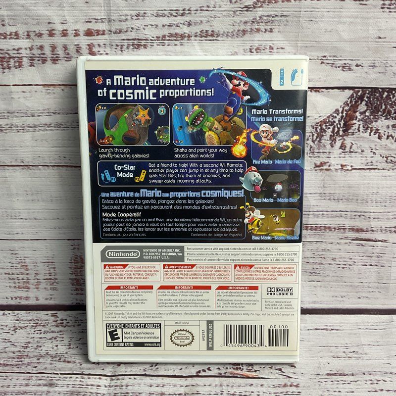 Nintendo Super Mario Galaxy Wii Video Game w/ Manual