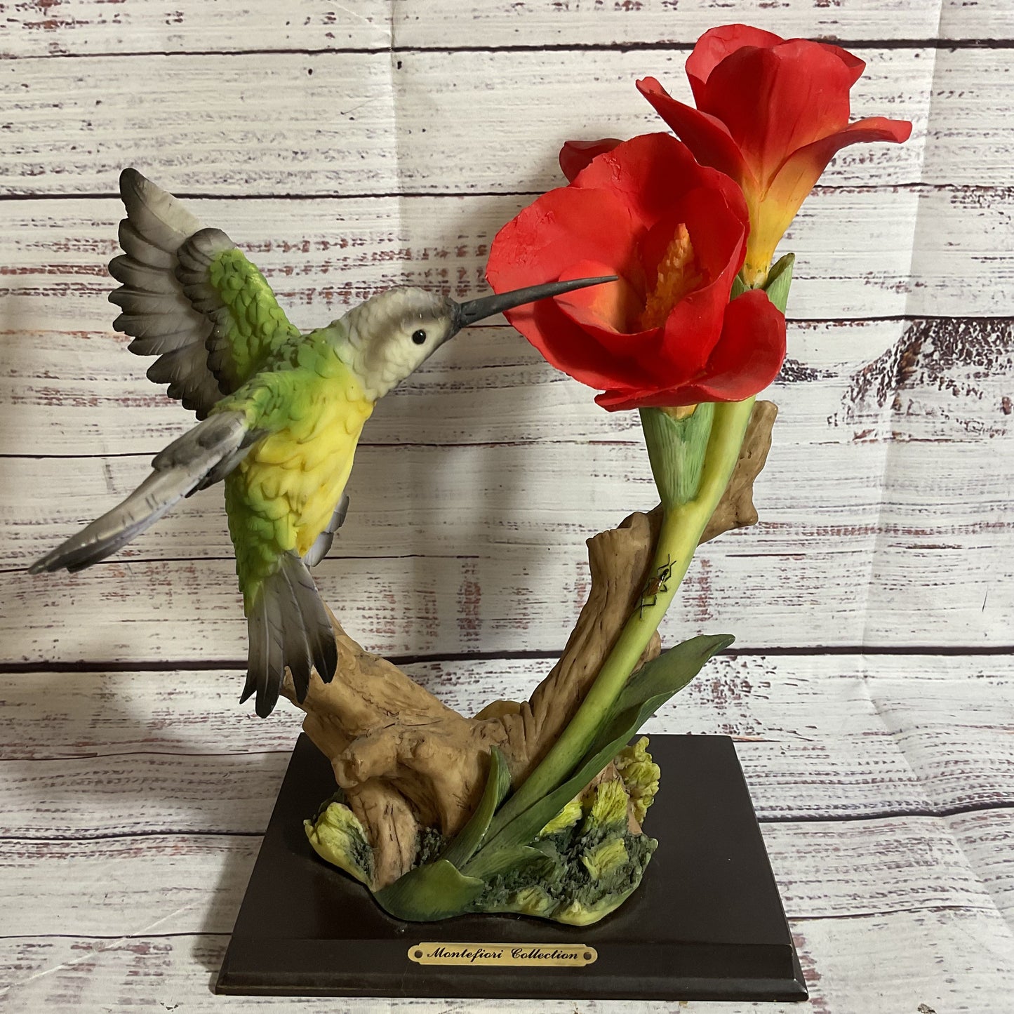 MONTEFIORI Collection Hummingbird Porcelain Figurine- 11"