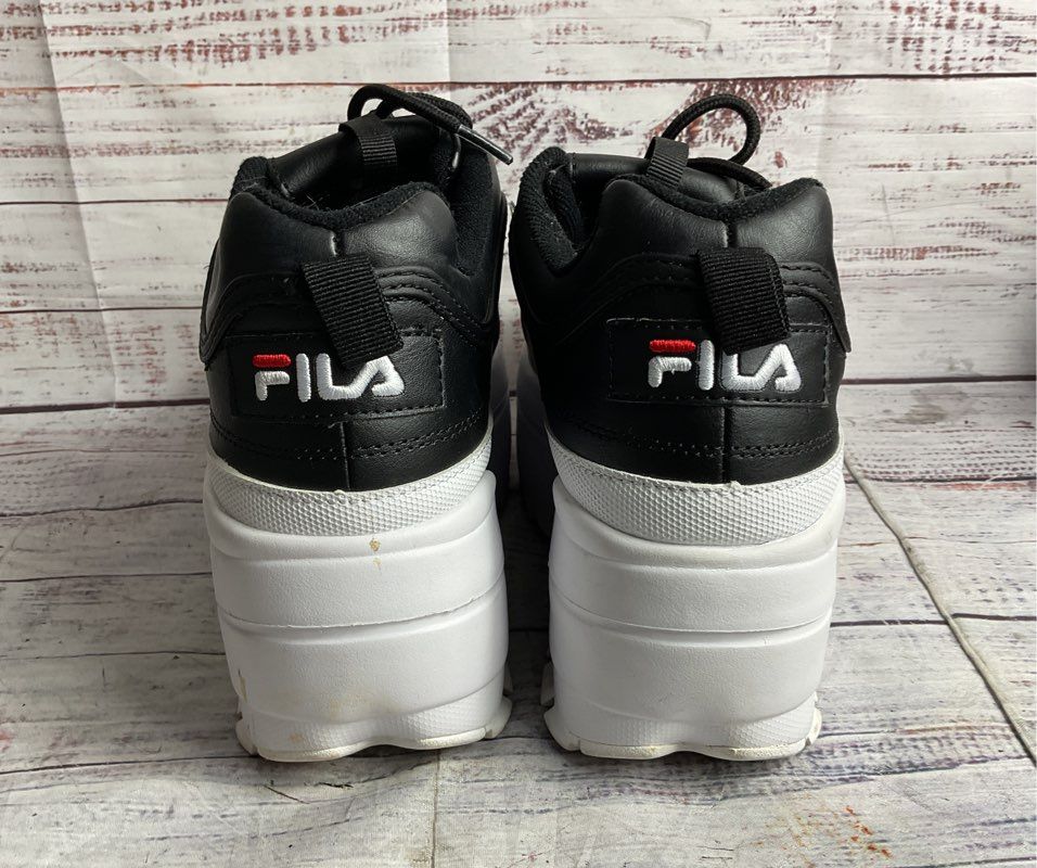 Fila Disruptor II Wedge Sneaker Black 6.5