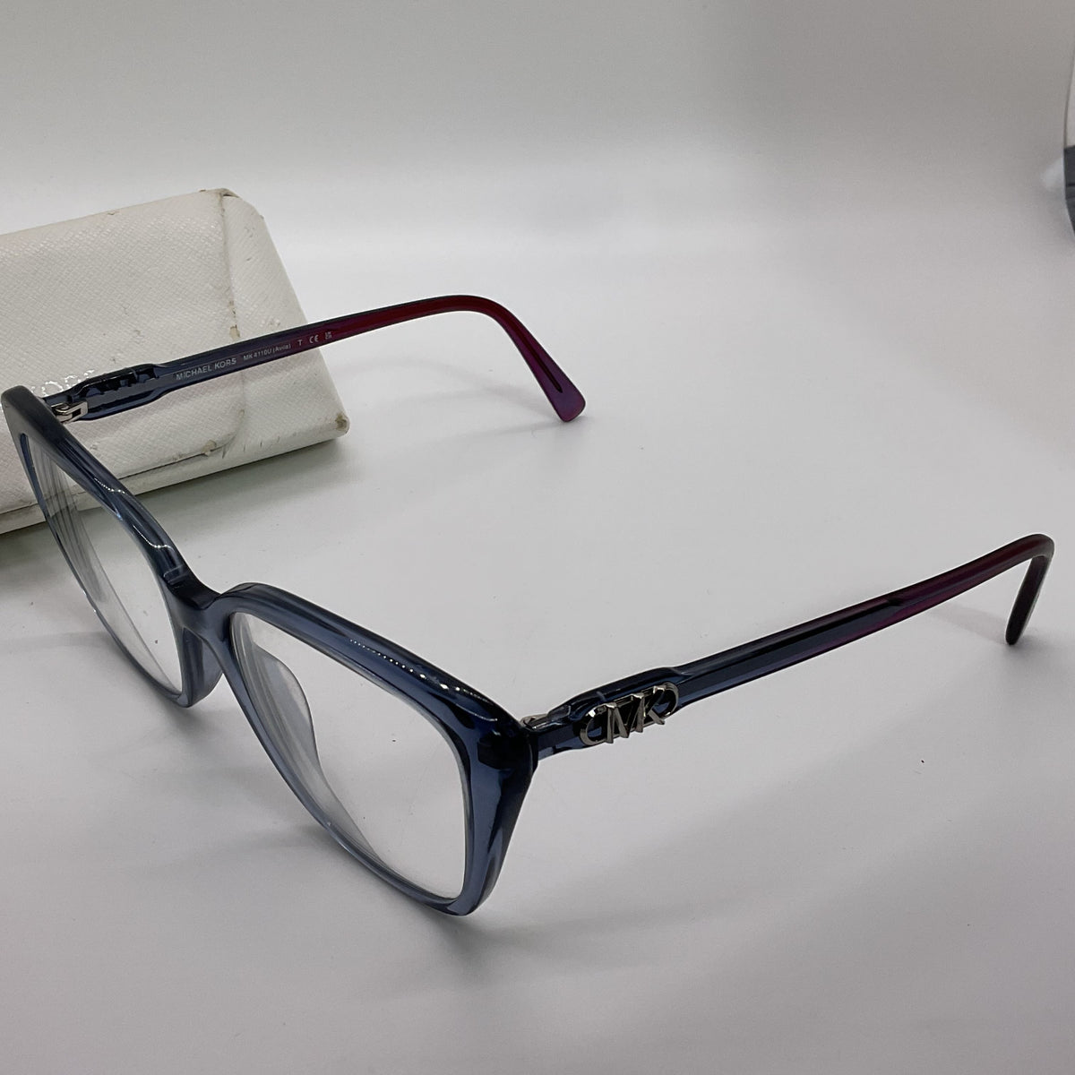 MICHAEL KORS MK4110U Avila Blue Rectangle Eyeglasses- 53[ ]17 140 (FRAMES ONLY)