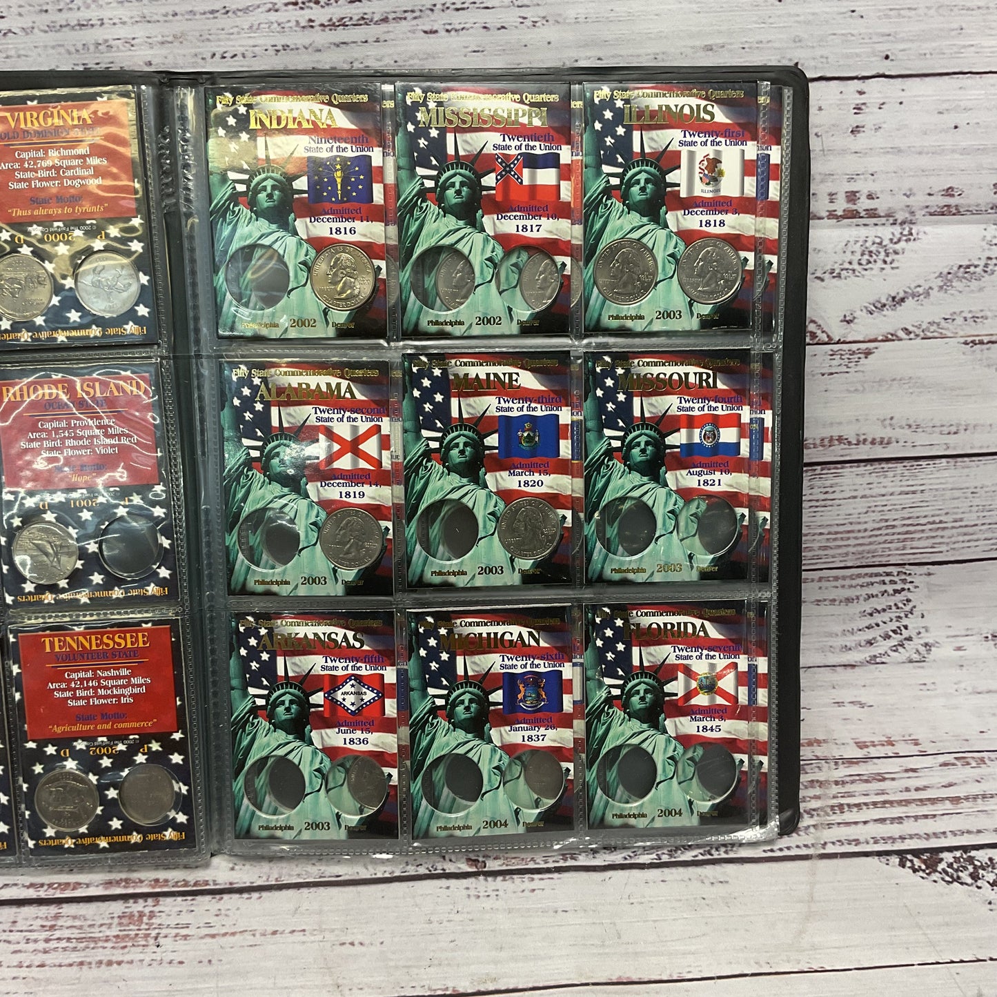 50 State Commemorative Quarters Philadelphia And Denver 38 Quarters Incomplete