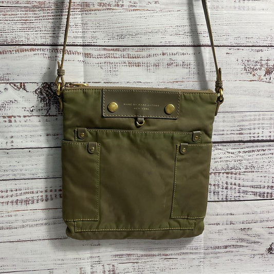 Marc Jacobs Olive Green Nylon Crossbody Satchel Purse