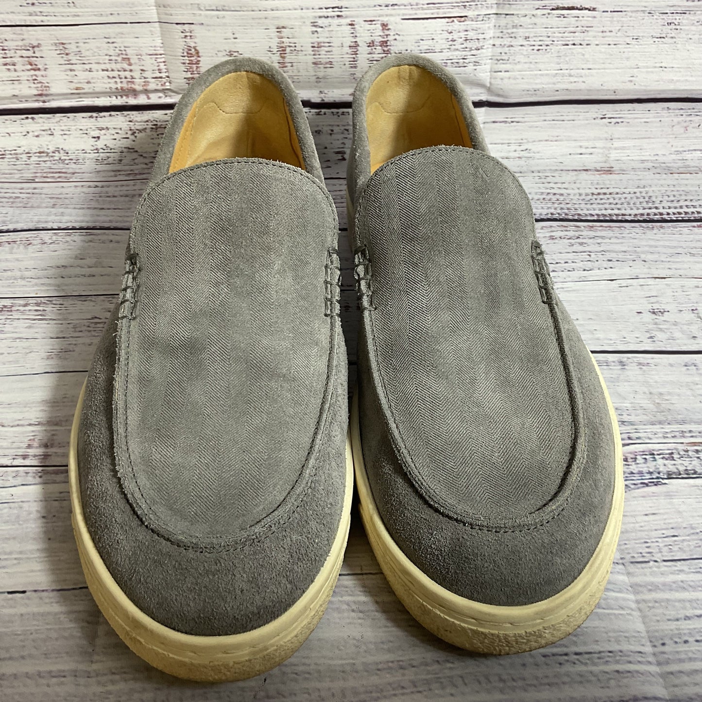 BRUNO CUCINELLI Women's Gray Suede Loafer Shoes- SZ 8