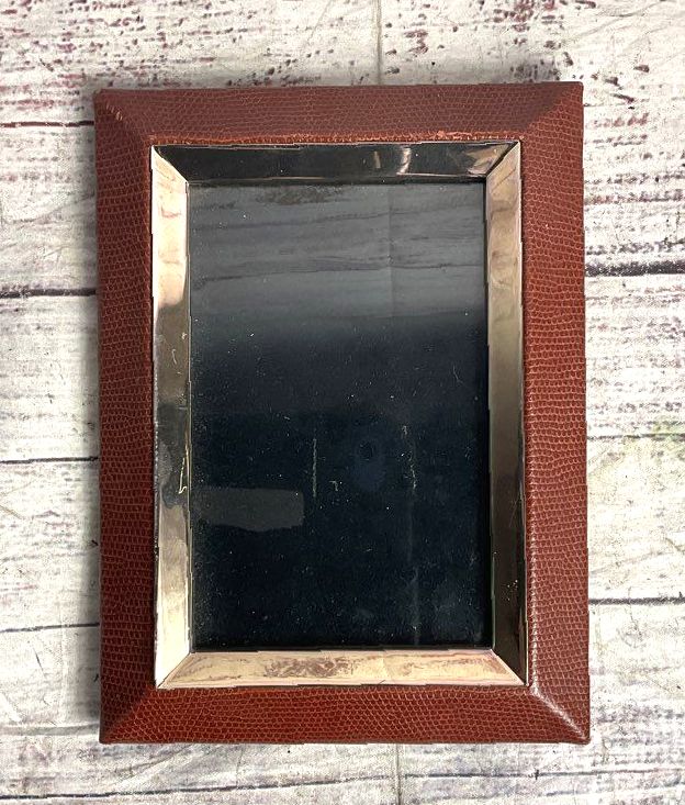 Tizo Snakeskin Embossed 4x6 Picture Frame Brown