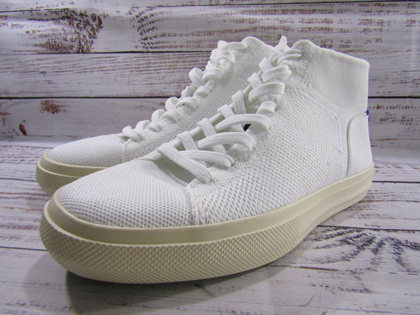 Rothy's The High Top Women's White Knit High Top Sneakers Size 9