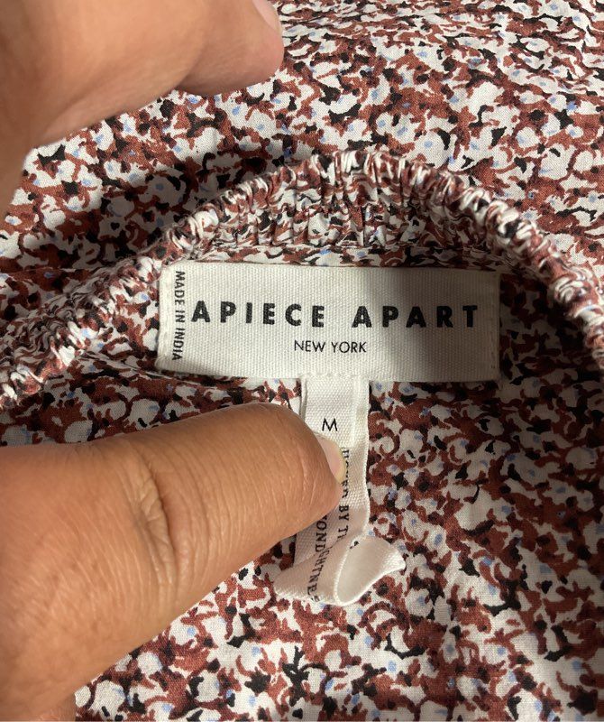 Apiece Apart Women's Short Sleeve Mini Dress Multicolor Size M