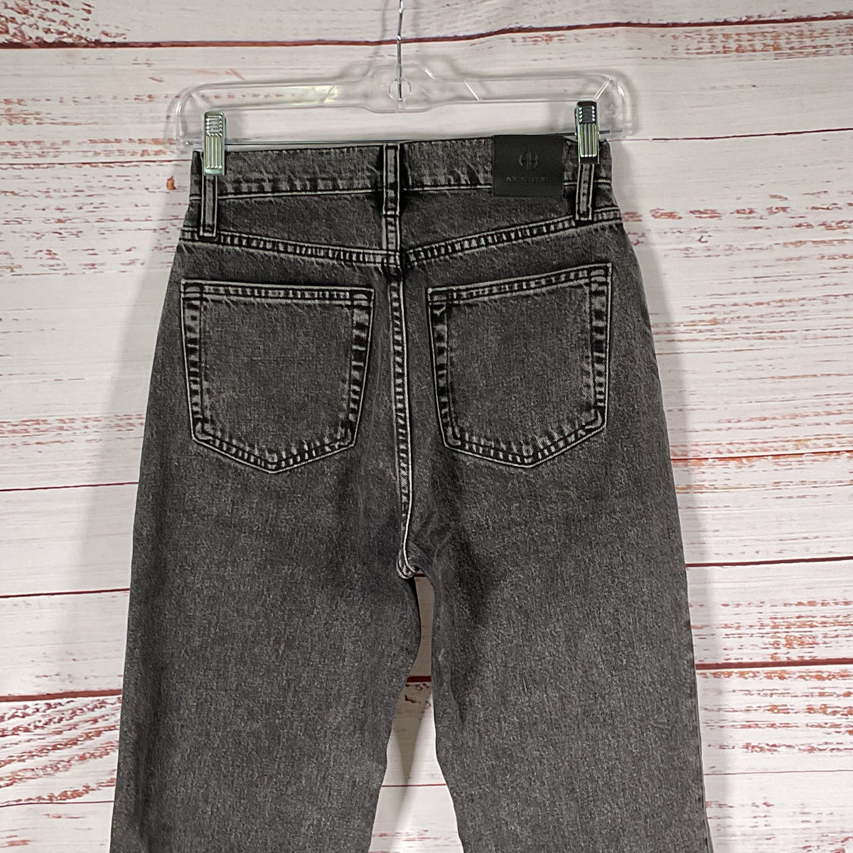 ANINE BING Women's Black Button-Up Denim Jeans- SZ 25