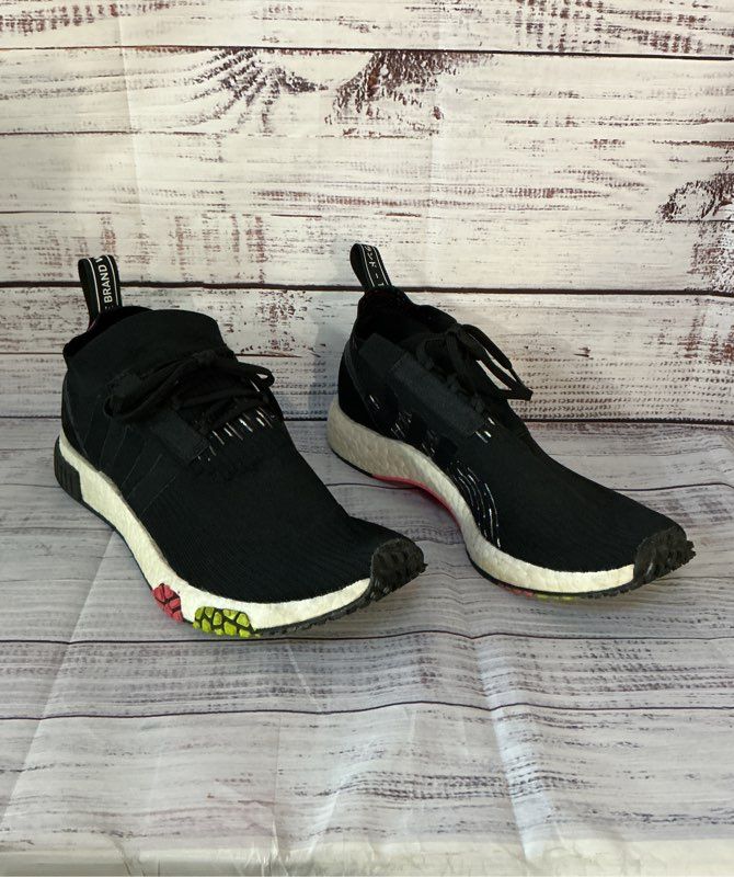 Men's Adidas NMD Racer PK Primeknit Black Sneakers Size 9.5