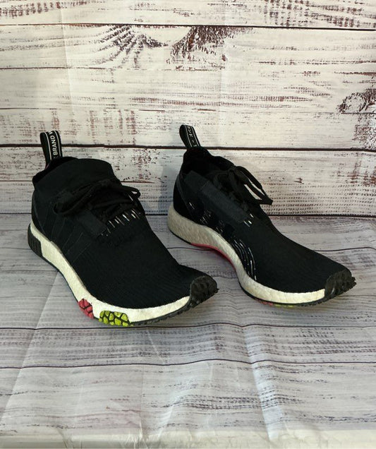 Men's Adidas NMD Racer PK Primeknit Black Sneakers Size 9.5