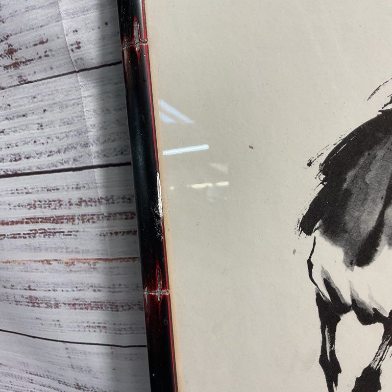 Horse Running From Herd Print by Tak Kwong TK Chan Framed 12"