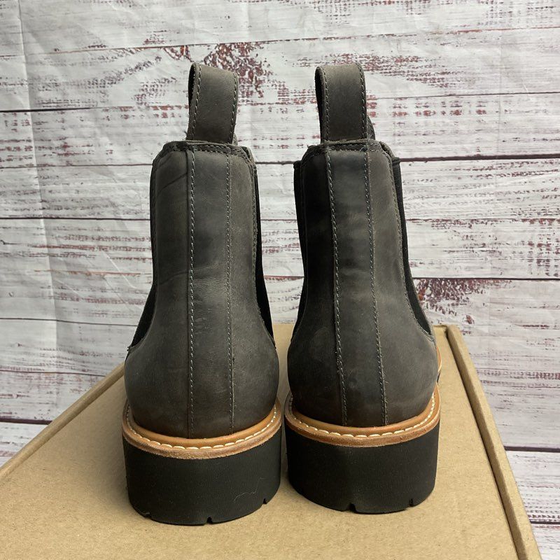 Nisolo Grey Leather Go-To Lug Chelsea Boot Women's Size 8.5