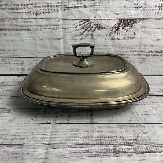 Vintage Reed & Barton Epns Silver Plated 12" Serving Dish W/ Lid