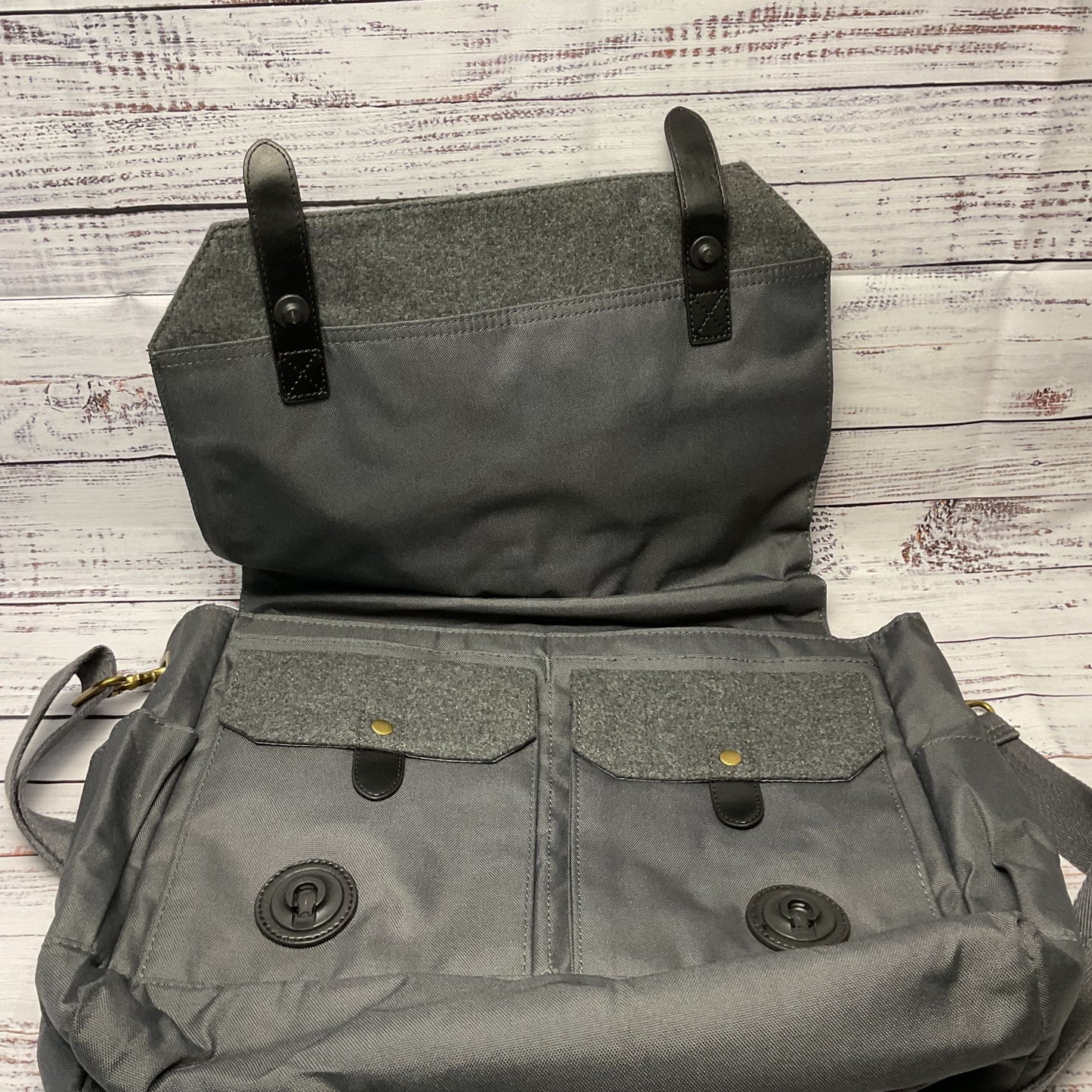 Product Of The North Grey Belfast x PSP Messenger Bag Polyester 14"x12"x4" New