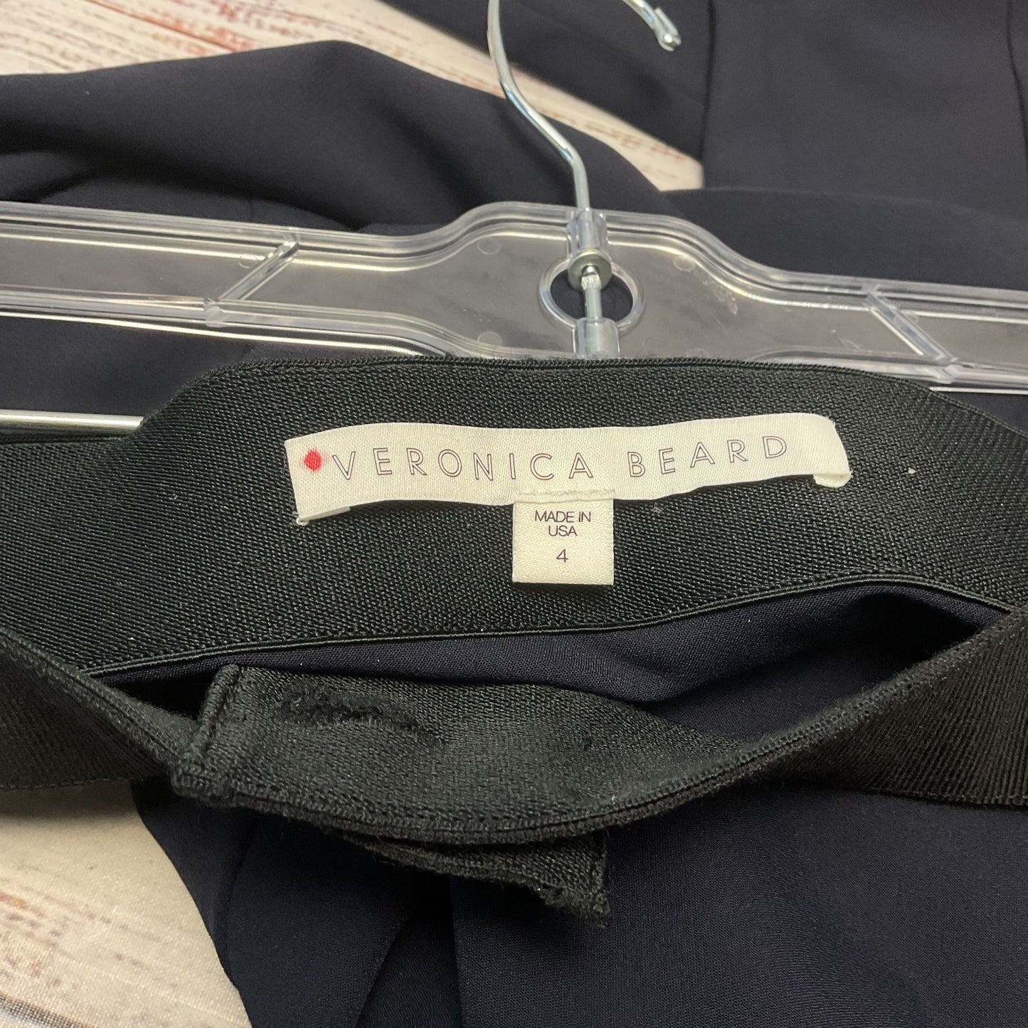 Veronica Beard Navy Blue Scuba Legging Pants - Size 4