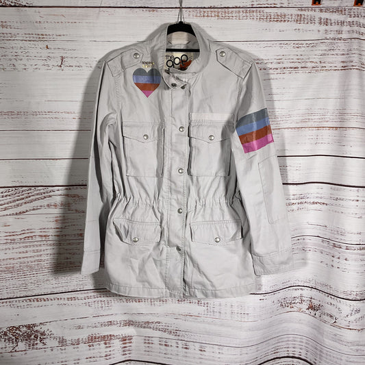 Free City The Gap Grey Army Field Utility Style Jacket Jacket - Size XS