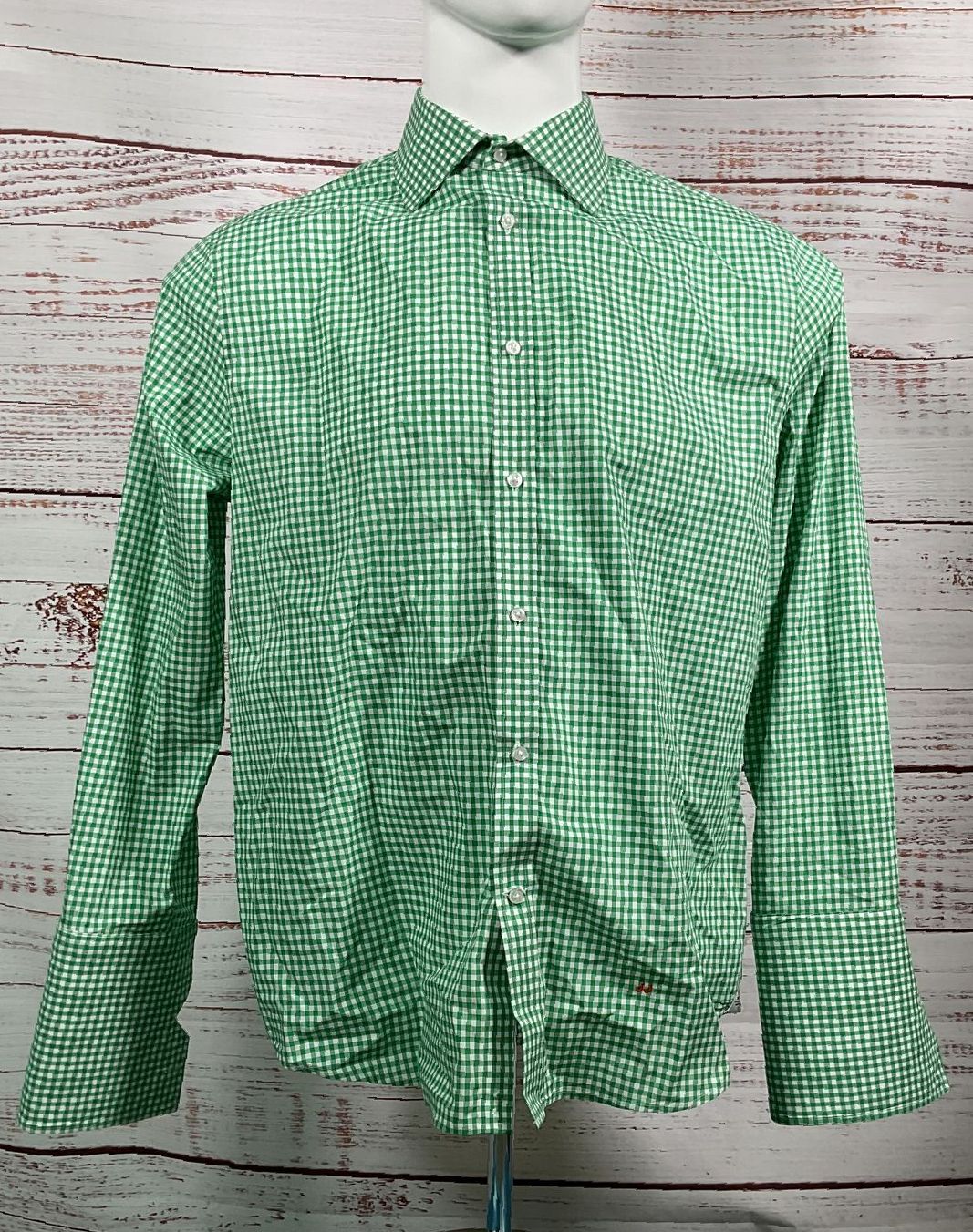Liberty Shirt Co Gingham Long Sleeve Shirt Green