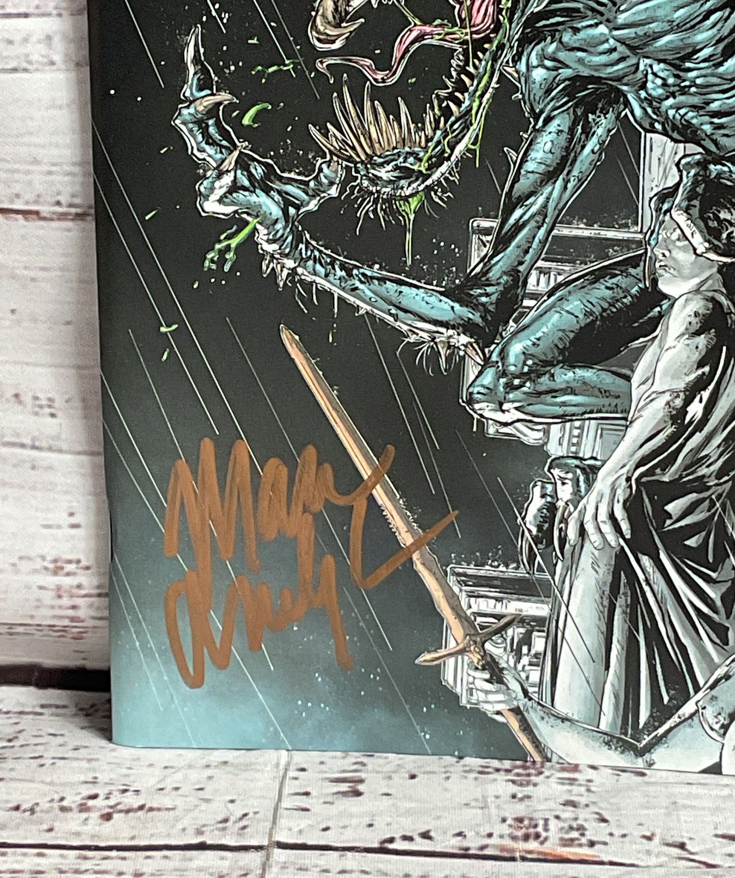 Spawn Violator Lot of 2 #5 #6 Signed by Marc Andreyko Comic Books