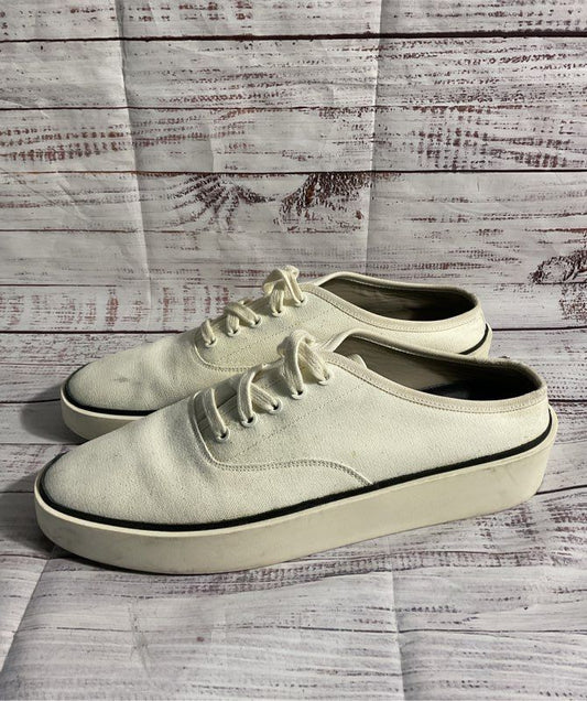 Fear of God Men's Canvas 101 Backless White Sneakers Size 46 EU / 13 US