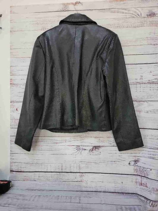 Women's Margaret Godfrey Black Leather Jacket Size 14