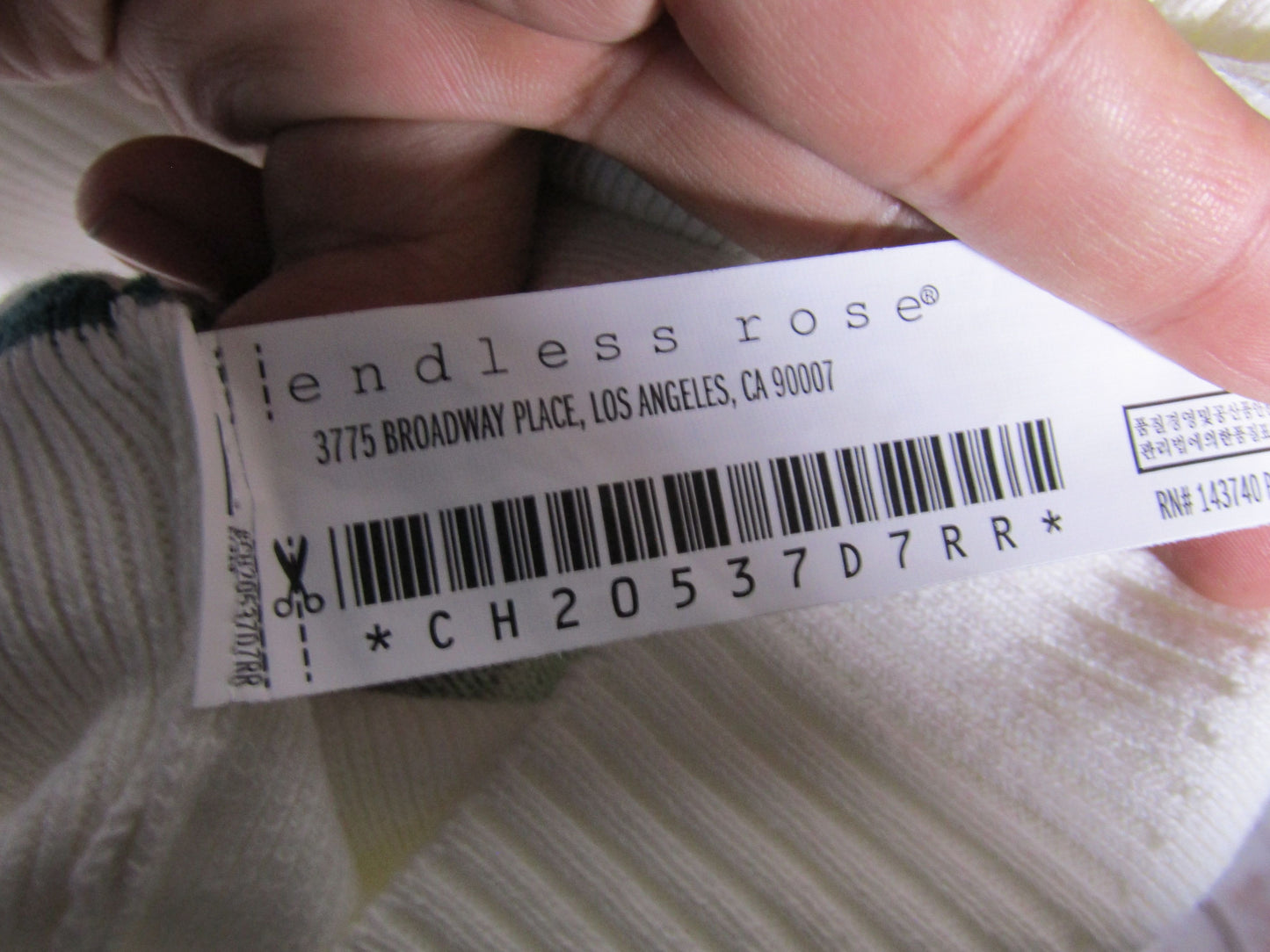 Endless Rose Women's Striped Knit Sweater Dress Size M