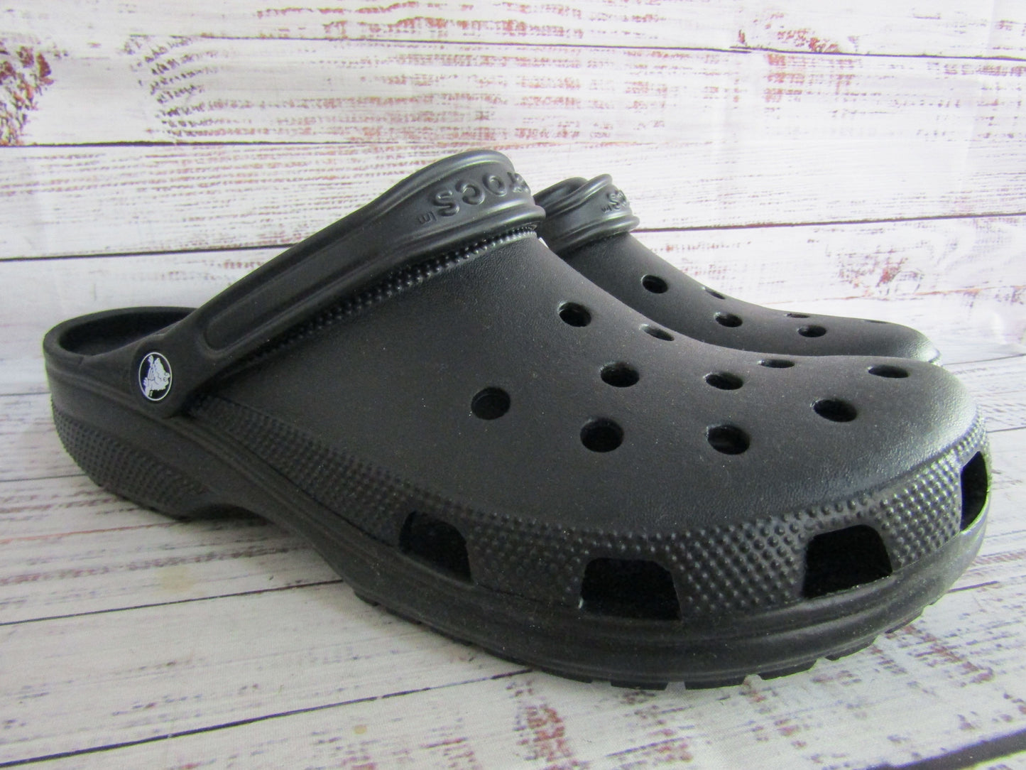 Crocs Classic Clogs Men's Black Sandals Size 13