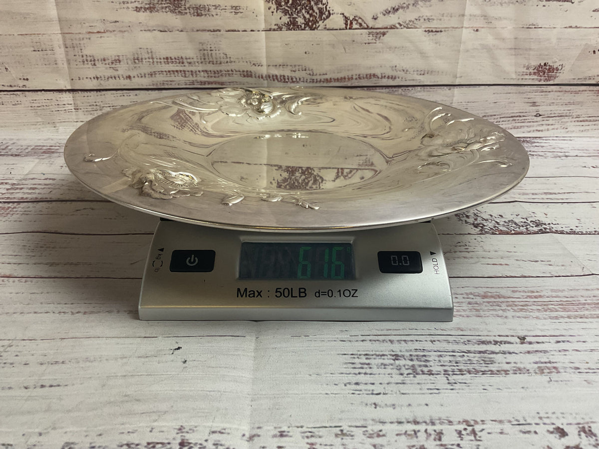 VTG. ONEIDA Community LTD "Gala" Repousséd Floral 12" Plate