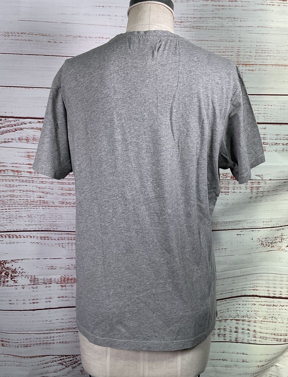 The Kooples Embroidered Skull Graphic T Shirt Heather Gray L