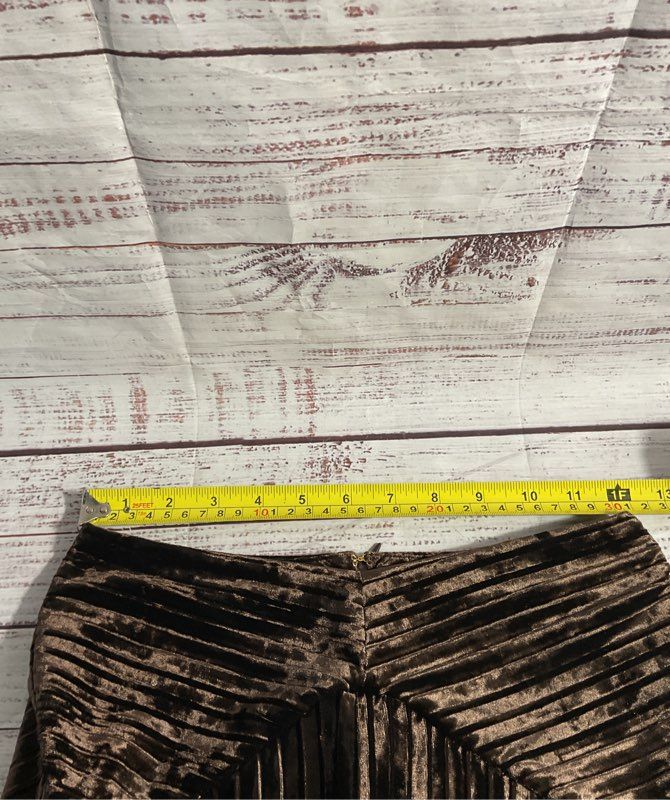 Michael Castello x Revolve Women's Dark Brown Velvet Corduroy Pants Size XS
