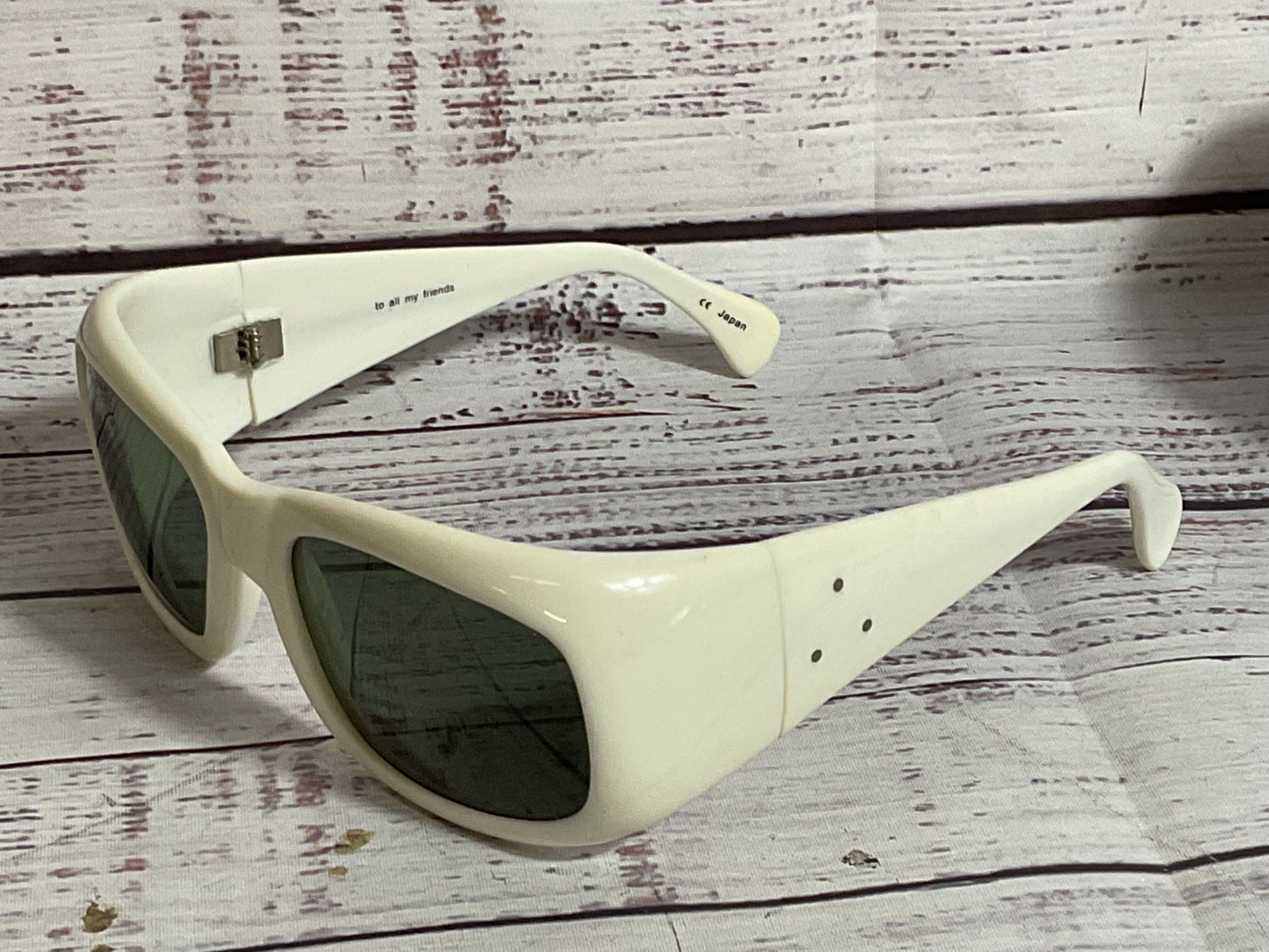 FAB Tru Dat! To All My Friends Women's White Chunky Sunglasses