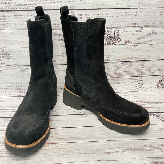 Naturalizer Black Suede Chelsea Boot Women Size 7.5