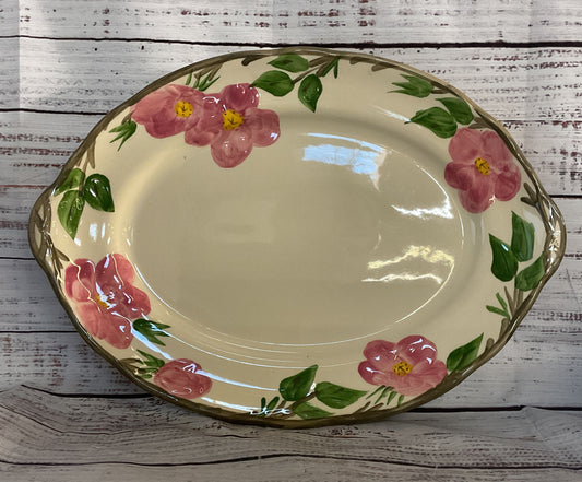 Franciscan Ceramic Earthenware Desert Rose Serving Platter Multicolor