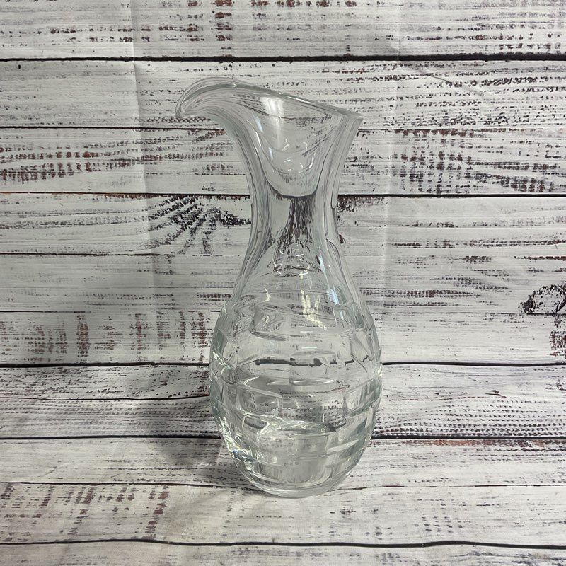 VTG. Waterford John Rocha Geo Oden Crystal Glass Carafe 10" Decanter