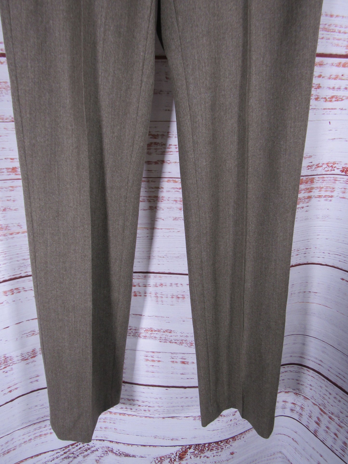 Theory Women's Green Wool Blend Trouser Pants Size 4