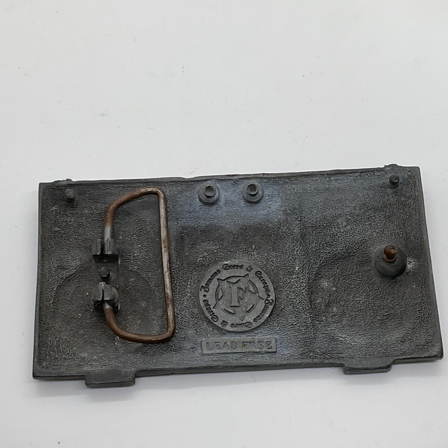 VTG. FAMOUSE STARS and STRAPS Travis Barker Pewter Radio Boombox Belt Buckle