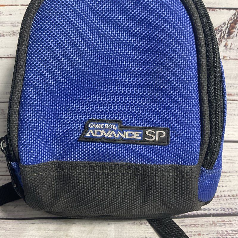 Nintendo Gameboy Advance SP Blue Mini Backpack Carrying Case