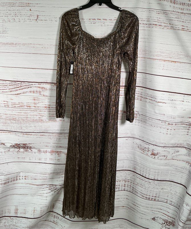 NWT Marina Bronze Formal Long Dress Size XS