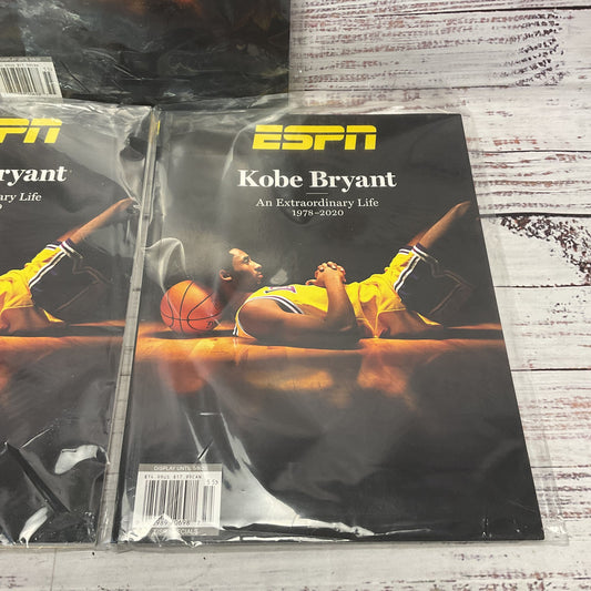 Espn Kobe Bryant An Extraordinary Life 1978-2020 Lot Of 3 Magazine