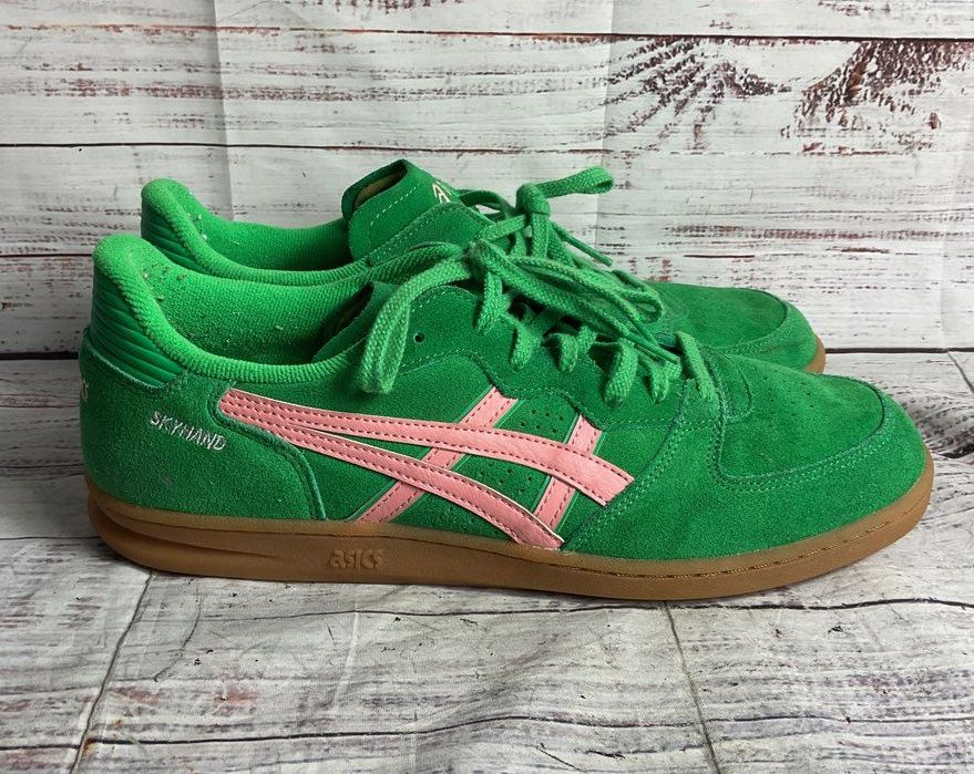 Asics Men's Skyhand OG Suede Sneakers Green 11