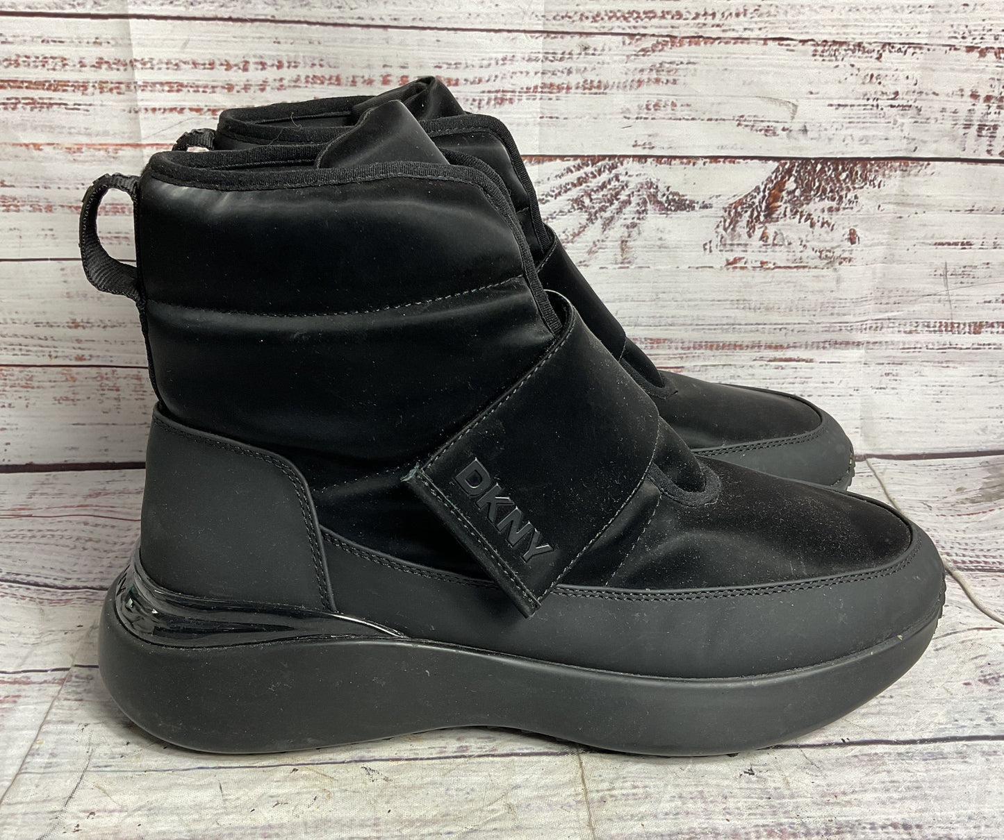DKNY Zerene Slip On Rain Boots Black 10