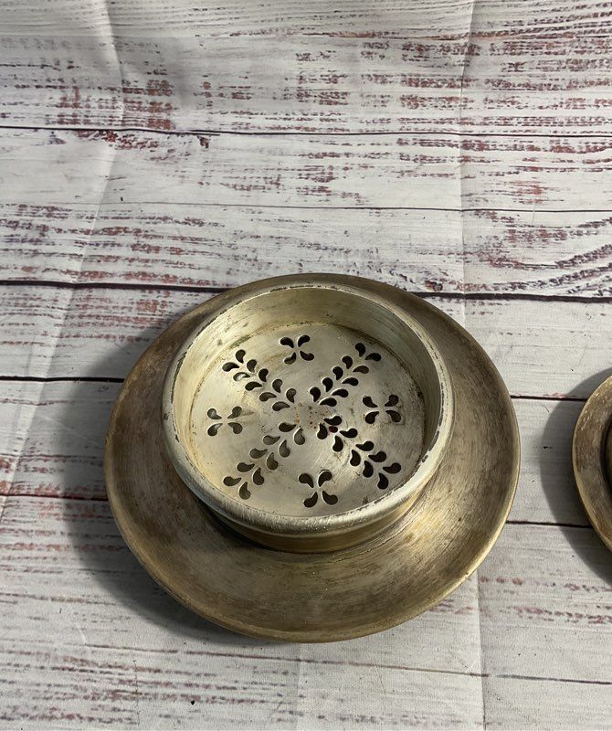 Vintage Silverplated Metal Butter Dish? With Engraving 6"x 3.5"