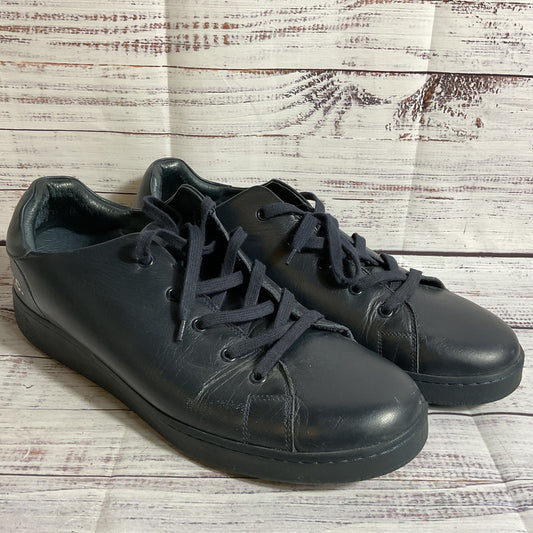 A.P.C. - Men's Leather Navy Blue Sneakers Shoe- SZ 45