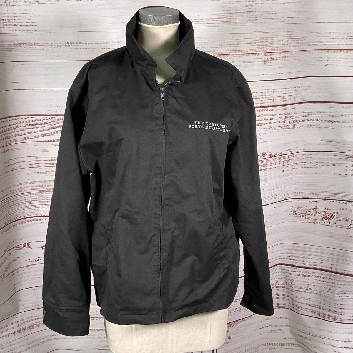 TAYLOR SWIFT The Tortured Poets Department Black Jacket- SZ L