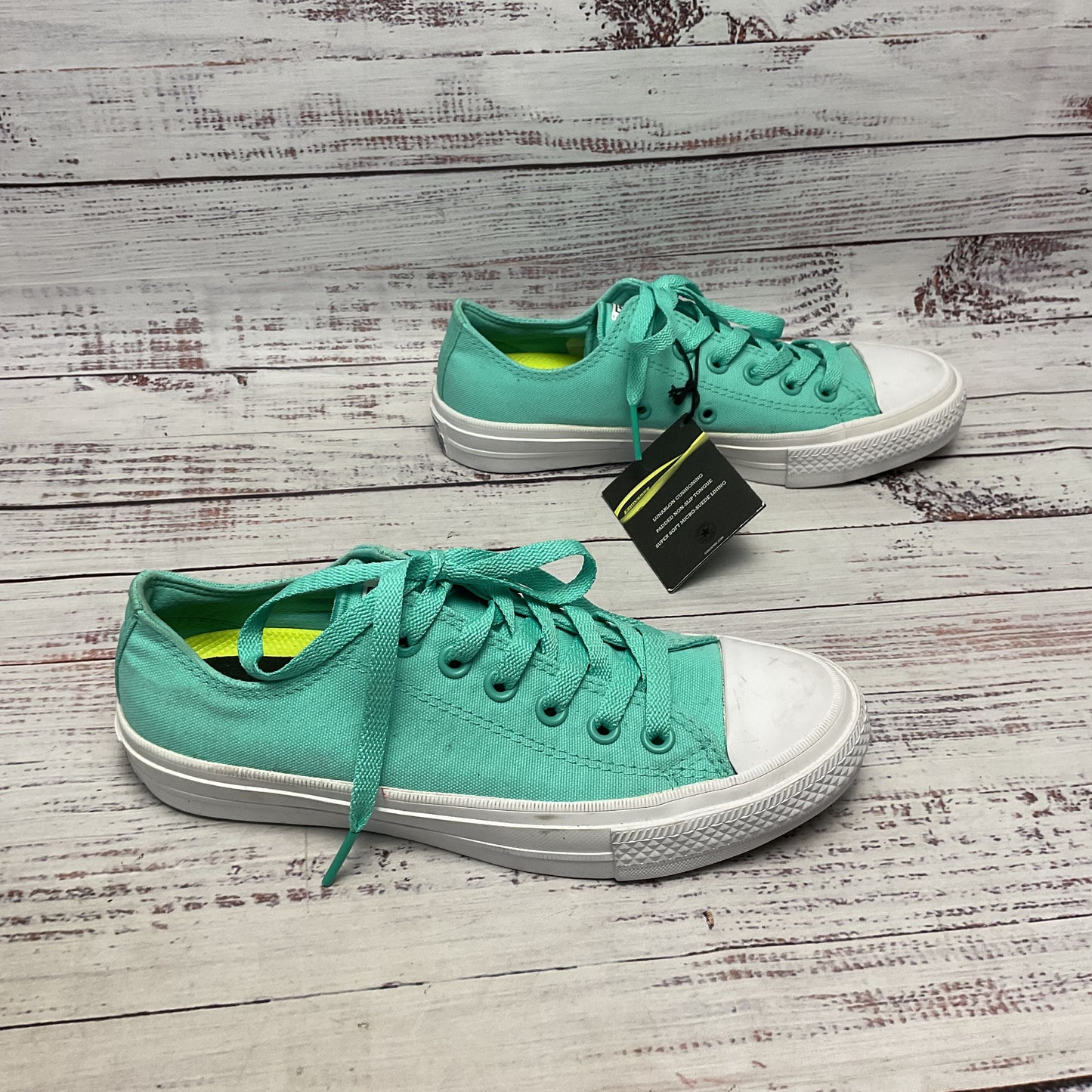 Converse Chuck Taylor All Star II Teal Sneaker Casual Shoe Women Size 7